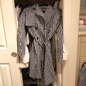 Gingham trench